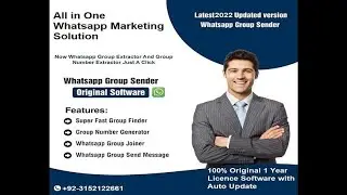 Whatsapp Group Finder | Whatsapp Group Joiner |Marketing solution | Software 4.7 100% Original