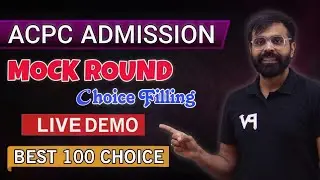 HOW TO DO CHOICE FILLING ? LIVE DEMO WITH SMART COLLEGE CHOICE | ACPC ADMISSION 2024 | 9:15 PM