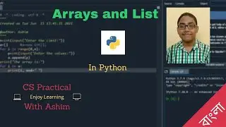 Arrays and List in Python