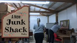 A new work space for reselling - My own private DIY area for upcycling - Growing JUNK SHACK BABY