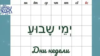 Названия дней недели на иврите