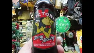 VICTORY CHRISTMAS MONKEY MERRY ALE RONS BEER REVIEW TOOLS. # 1070