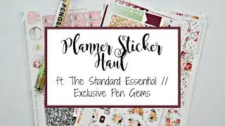 Planner Sticker Haul Ft. The Standard Essential