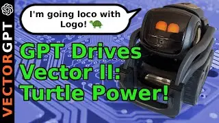 GPT-3 Drives Vector 2: AI driven robot programming with Logo