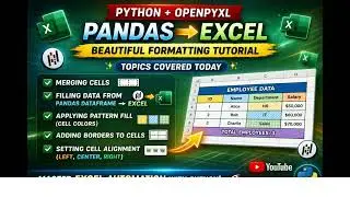 Part-05-Learn OpenPyXL in One Video 🚀 | Merge Cells, Colors, Borders & Alignment