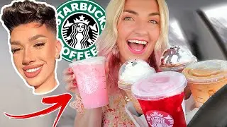 TRYING FAMOUS YOUTUBERS STARBUCKS DRINKS