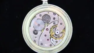 Vintage Soviet Molnija 18 Jewel Open Face Pocket Watch. USSR