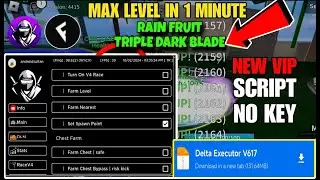 Script Blox Fruit Mobile AUTO FARM & TRIPLE DARK BLADE | RAIN FRUIT AUTO RAID RACE V4| Fluxus Delta