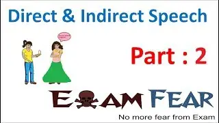 English Grammar Direct Indirect Speech (English) Part 2: Convert Direct to Indirect Speech
