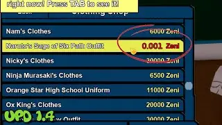 Naruto Clothes In DBOG Are Cheap Now!  | Update 1.4