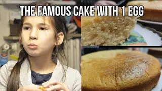 The Famous Cake with 1 egg 🥚 which has reached million views on Youtube