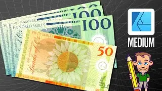 Affinity Designer Tutorial - Making Money - designing a banknote