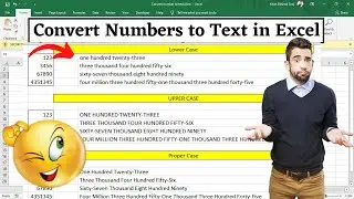 How to convert Number to Text in Excel | Tech Drop