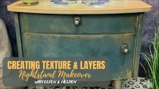 Revamp Your Bedside Table: Terra Clay Artisan Paints & WoodUbend Unleash Layered Texture!