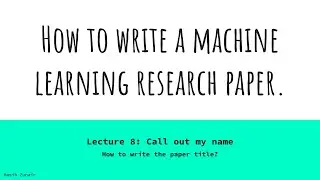 How to write the paper title
