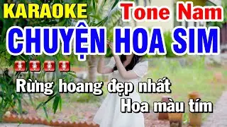 Chuyện Hoa Sim Karaoke Tone Nam - Beat Hay ( St Anh Bằng ) Huỳnh Lê