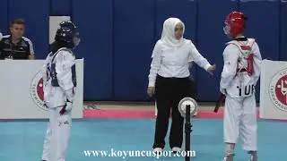 41kg Final - Z. Nur Sarıçiçek vs N. S. Taner (2019 Turkish Cadet Taekwondo Championships)