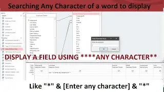 Easy Trick: How to Display a Word or Name Using Any Character -IN MICROSOFT ACCESS QUERIES