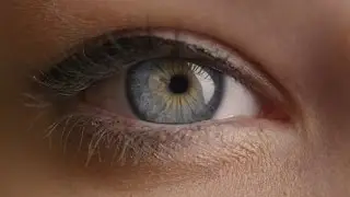 Woman Opening her Blue Eyes and Focusing Them | Stock Footage - Videohive