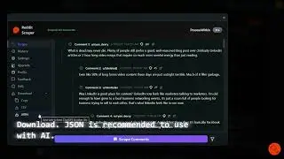 Scrape Reddit comments in one click | Chrome Extension