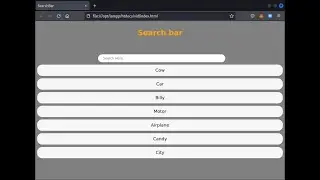 how to create a search bar in JavaScript JavaScript for beginners 