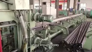 Seamless steel pipe production - straightening process