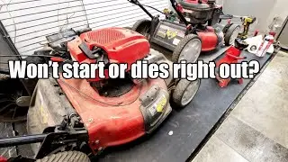 Troy Bilt Lawn Mowers Won't Start, Start's Then Dies Full Diagnosis With Easy Repair Instructions