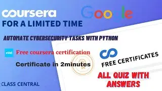 Automate Cybersecurity Tasks with Python, (week1-4) All Quiz Answers.