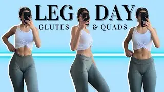 LEG DAY!!! Glute & Quad Focused Exercises/FULL WORKOUT