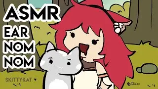 Smol Catgirl Loves Licking Your Ears. You taste yummy! [Real rain & thunder ASMR, birds, and more!]
