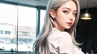 [Ai Art 4K] lookbook silver mini skirt beautiful 2023