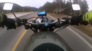 BMW K1100 custom testride