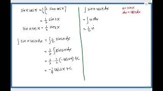 integral sinx cosx