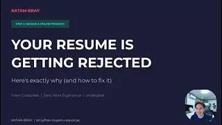 Resume Rejected? 17 Mistakes Fresh Grads Make (Part 1)