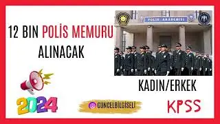 BAŞVURULAR BAŞLADI !!! 12 BİN POLİS MEMURU ALIMI -  ERKEK/KADIN