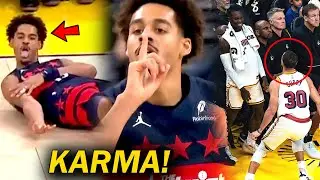 Labas ang DILA ni Jordan Poole, NIGHT-NIGHT ang inabot kay Steph Curry CRAZY look away three!