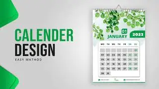 How to Design Calendar 2023 | Photoshop Tutorial