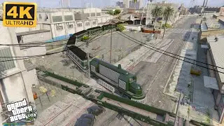 Grand Theft Auto V - 1945 DIESEL Steam Train 4k Ultra HD