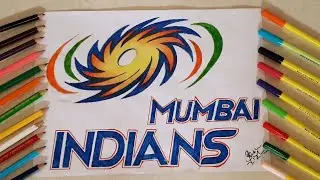 How to  draw Mumbai Indians Logo || How to draw MI Logo || IPL 2020 || MUMBAI INDIANS || IPL TUNE ||
