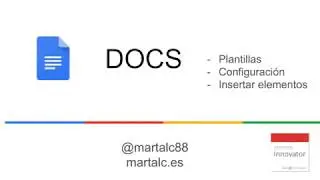 Google Docs: Configuración página y insertar elementos
