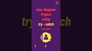 User register project using try catch in javascript | #javascript tutorial in 1 minutes #coding