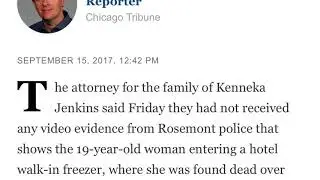 Attorney For Kenneka Jenkins Family Says Video Does Not Show Her Walking Into A Freezer