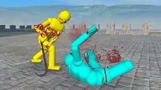 Dynamic NPC AI Melee Fights in Realistic Simulation (with Active Ragdoll Physics)