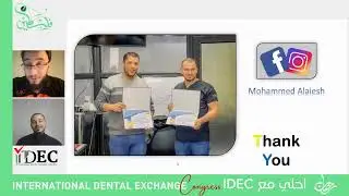 نعم مع النجم الليبي  مبدع الحشوات  ..  في محاضرة عن  Anterior Composite