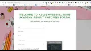 1. Student's login form design