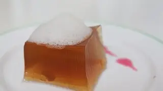 Молекулярная кухня. Желе из чая с пенкой из лимона. Дети готовят еду сами. Cooking kids.