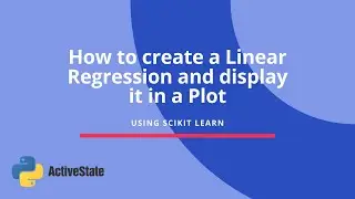 How to create a Linear Regression and display it in a Plot