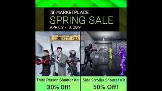 Third Person and Side Scroller Shooter Kits - Unreal Engine Marketplace spring sale combo trailer