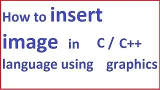 how to insert image in C language in hindi by Programming desire