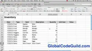 1.1 Excel Data Filters